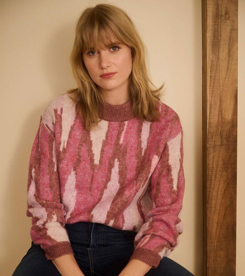 Women Carmi Pullover - Russet Ikat | Hatley Sweaters