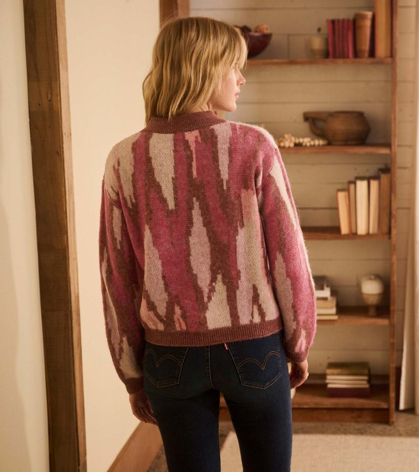 Women Carmi Pullover - Russet Ikat | Hatley Sweaters