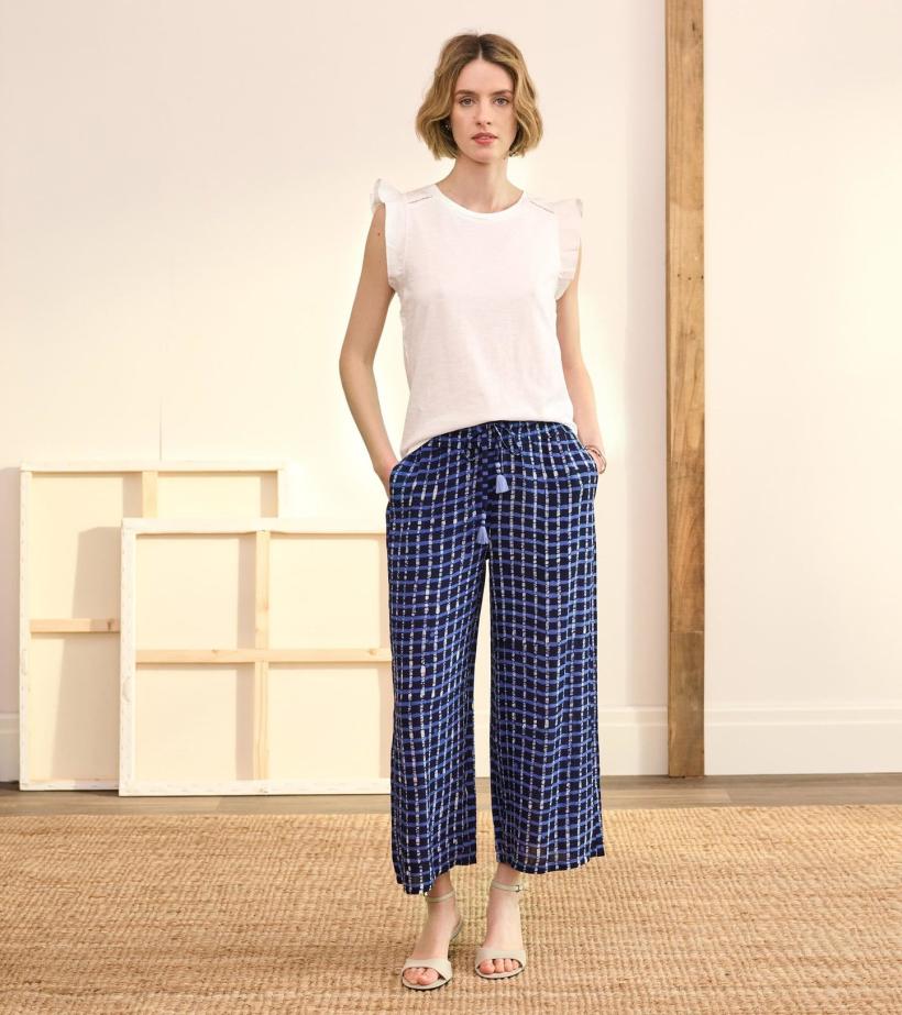 Women Cassie Pants - Painted Plaid | Hatley Bottoms
