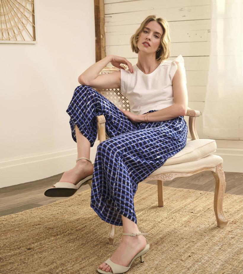 Women Cassie Pants - Painted Plaid | Hatley Bottoms