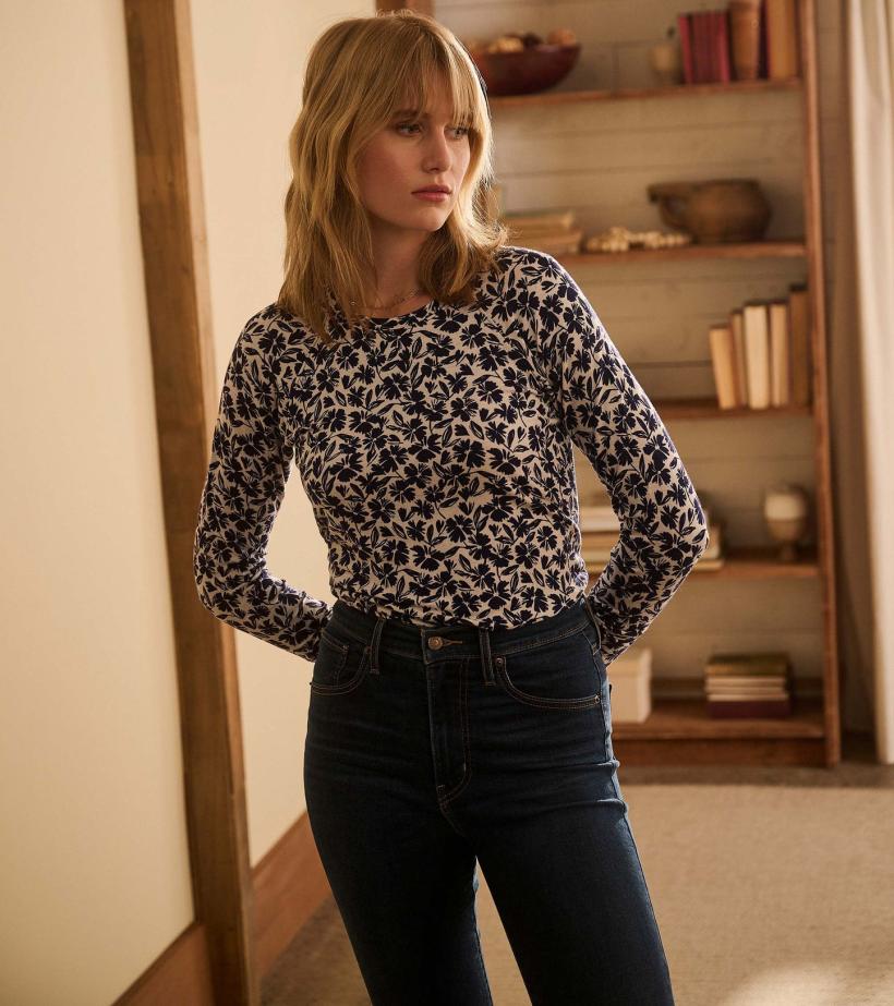 Women Chantel Pullover - Floral Scatter | Hatley Tops