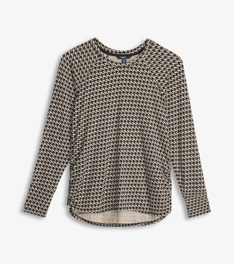 Women Chantel Pullover - Houndstooth | Hatley Tops