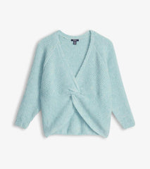 Women Cross Over Sweater - Sage Green | Hatley Sweaters