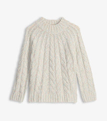 Women Dylan Cable Knit Sweater - Clear Rainbow | Hatley Sweaters