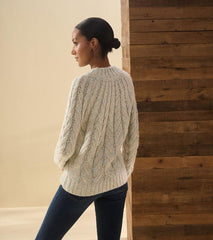 Women Dylan Cable Knit Sweater - Clear Rainbow | Hatley Sweaters