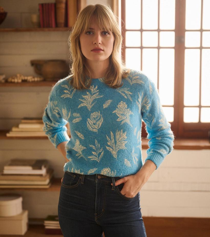 Women Ella Sweater - Linen Flowers | Hatley Sweaters