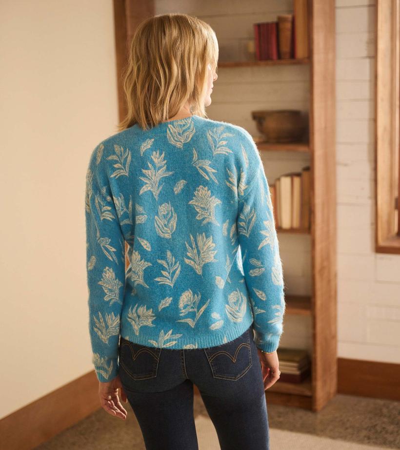 Women Ella Sweater - Linen Flowers | Hatley Sweaters