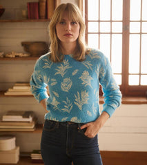 Women Ella Sweater - Linen Flowers | Hatley Sweaters