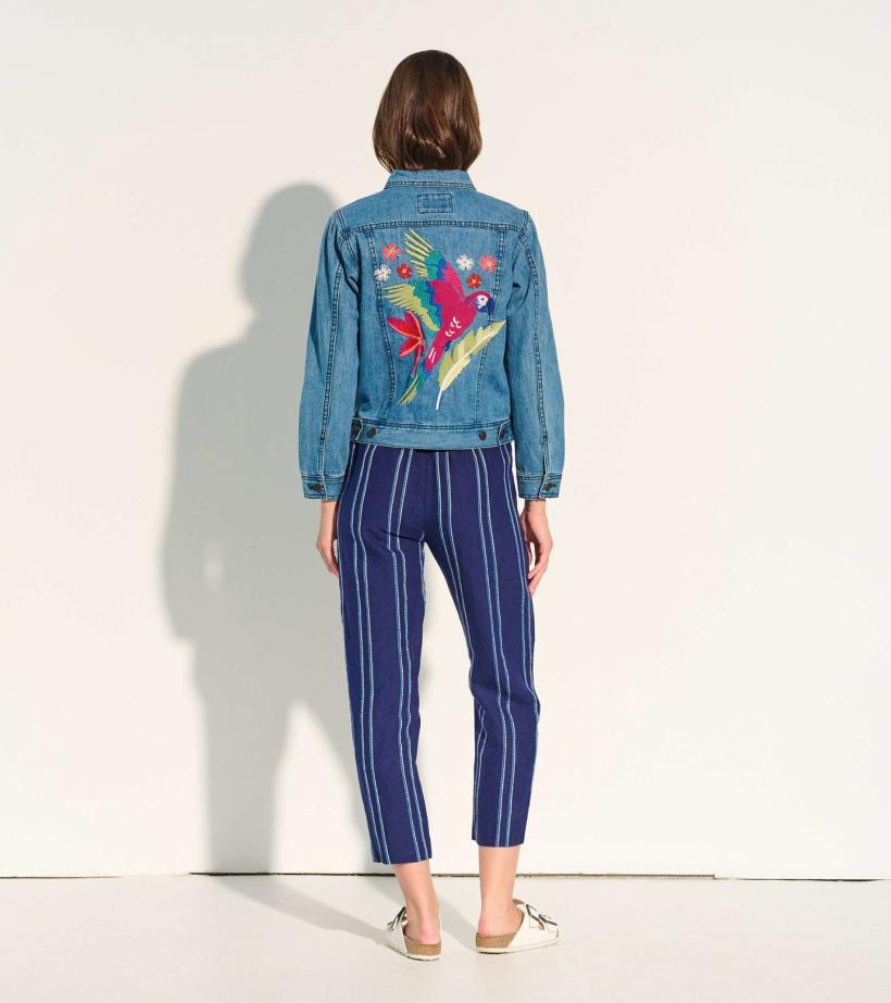Women Embroidered Denim Jacket | Hatley Outerwear