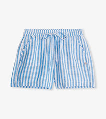 Women Everywhere Shorts - French Blue Stripes | Hatley Bottoms