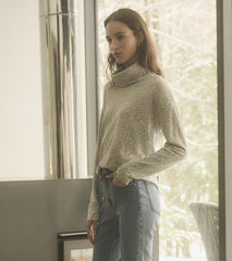 Women Funnel Neck Top - Textured Swirl | Hatley Tops