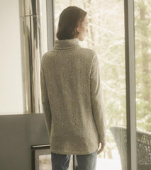 Women Funnel Neck Top - Textured Swirl | Hatley Tops