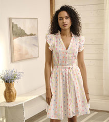 Women Godet Belted Dress - Summer Dots | Hatley Dresses