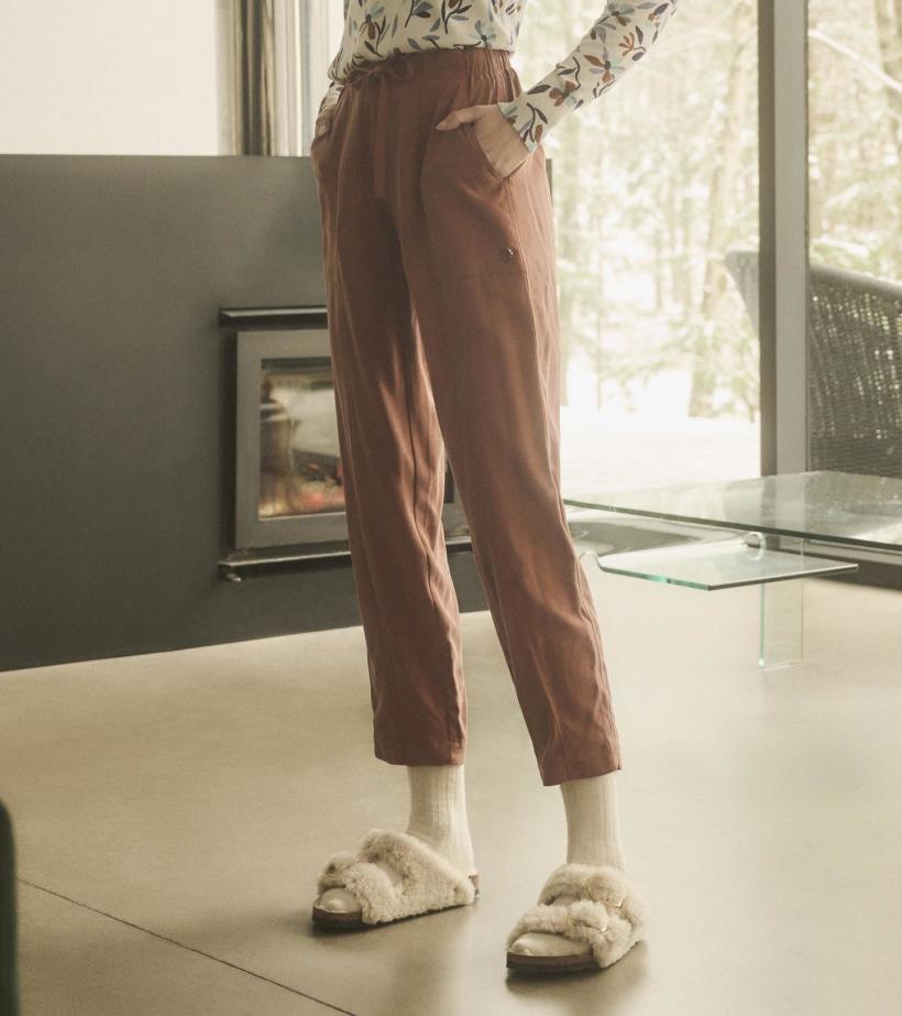 Women Jaime Ankle Pants - Brown | Hatley Bottoms