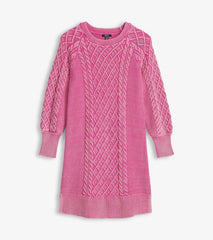 Women Juliet Cable Knit Dress - Raspberry Pink | Hatley Dresses