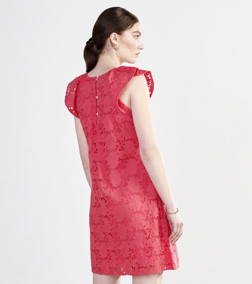 Women Kaia Eyelet Dress - Rouge Red | Hatley Dresses