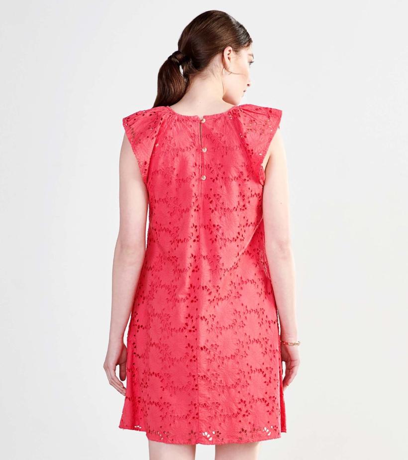 Women Kaia Eyelet Dress - Rouge Red | Hatley Dresses