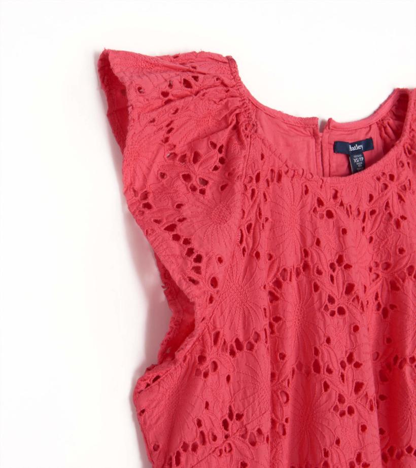 Women Kaia Eyelet Dress - Rouge Red | Hatley Dresses