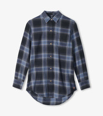 Women Lara Tunic - Caviar Plaid | Hatley Tops