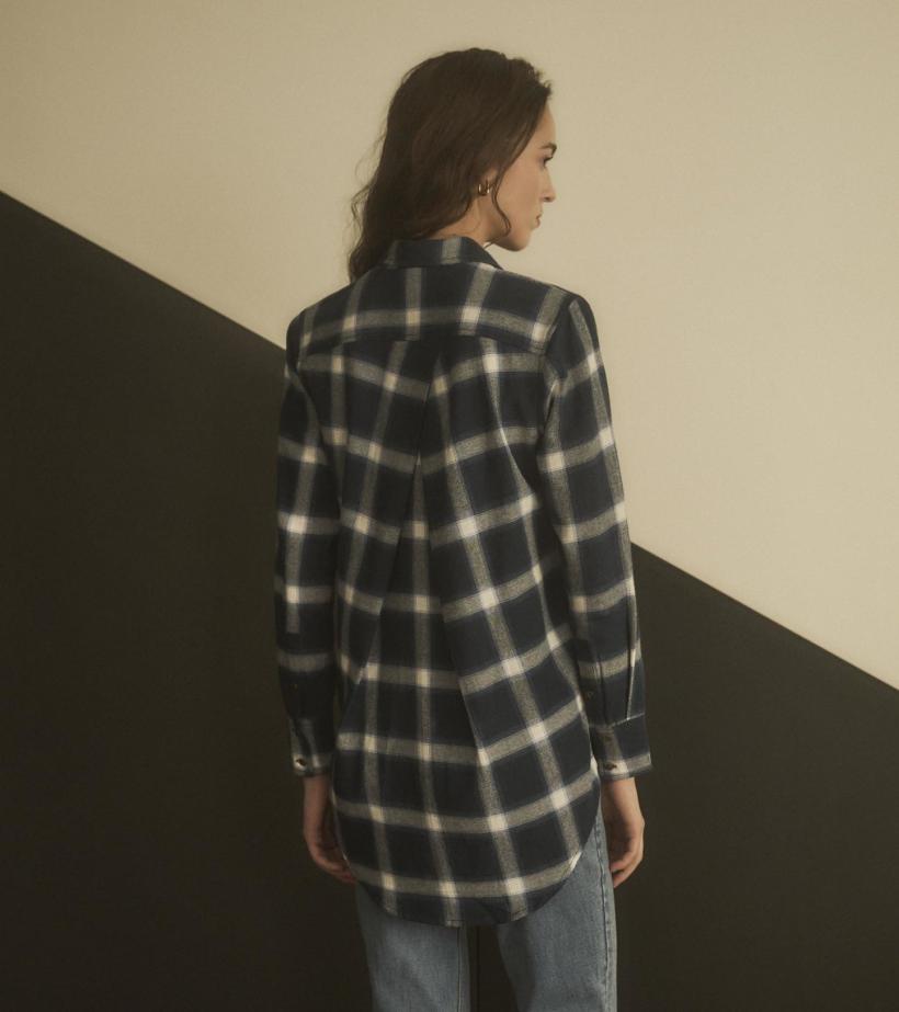 Women Lara Tunic - Wide Windowpane | Hatley Tops