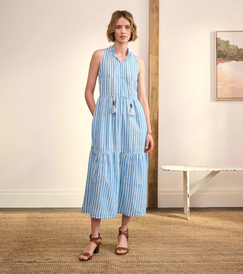 Women Maggie Sundress - Seersucker | Hatley Dresses