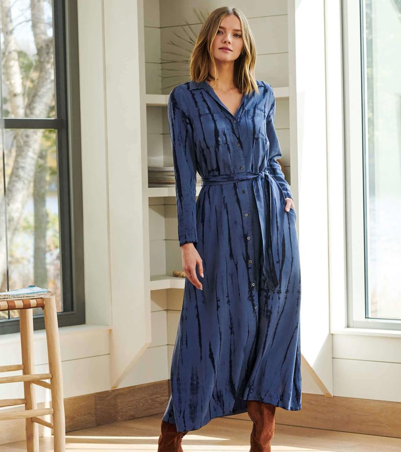 Women Maxi Shirt Dress - Into The Deep | Hatley Dresses