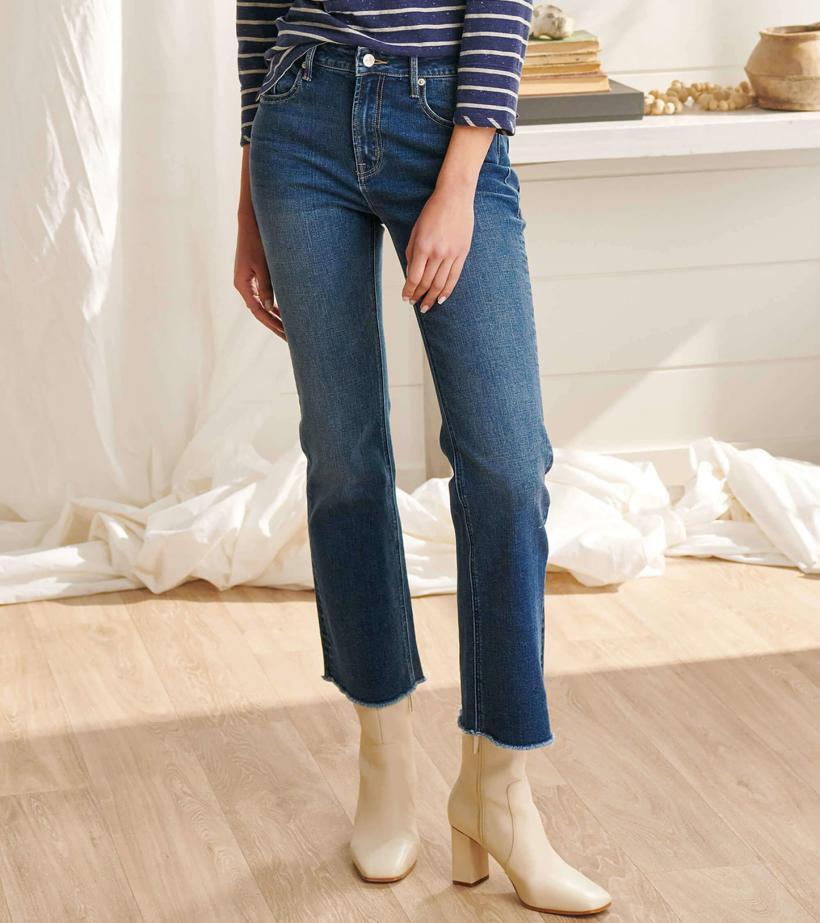 Women Mid-Rise Jeans - Dark Dusk | Hatley Bottoms