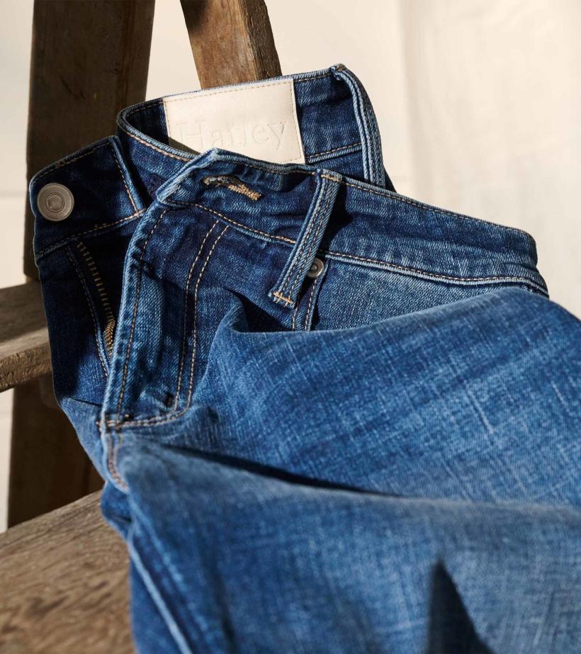 Women Mid-Rise Jeans - Dark Dusk | Hatley Bottoms