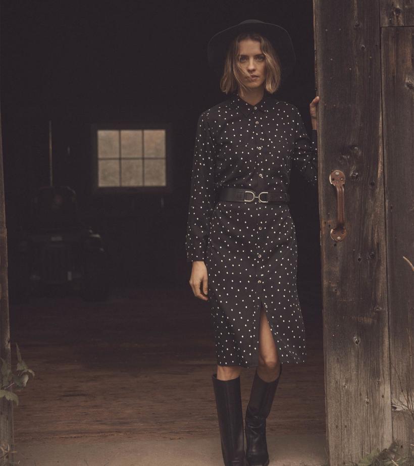 Women Midi Shirt Dress - Classic Spots | Hatley Dresses