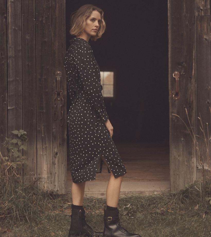 Women Midi Shirt Dress - Classic Spots | Hatley Dresses