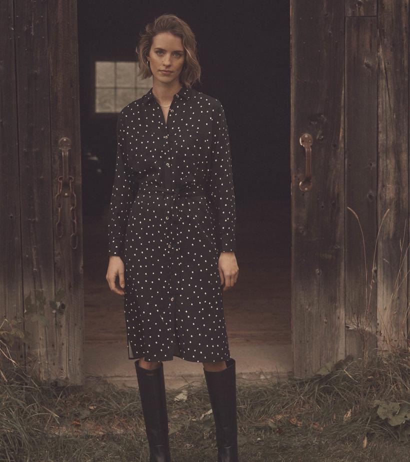 Women Midi Shirt Dress - Classic Spots | Hatley Dresses