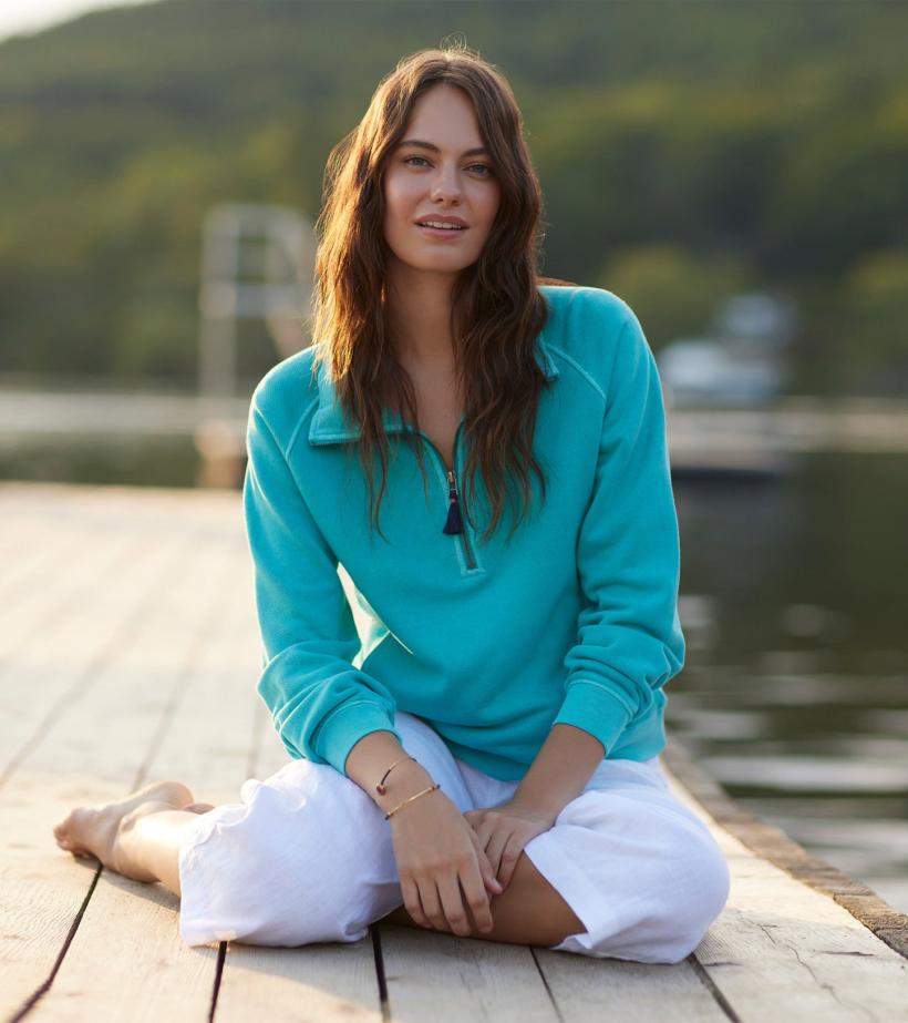 Women Mock Neck Pullover - Baltic | Hatley Sweaters