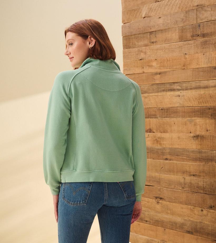 Women Mock Neck Pullover - Sage Green | Hatley Sweaters