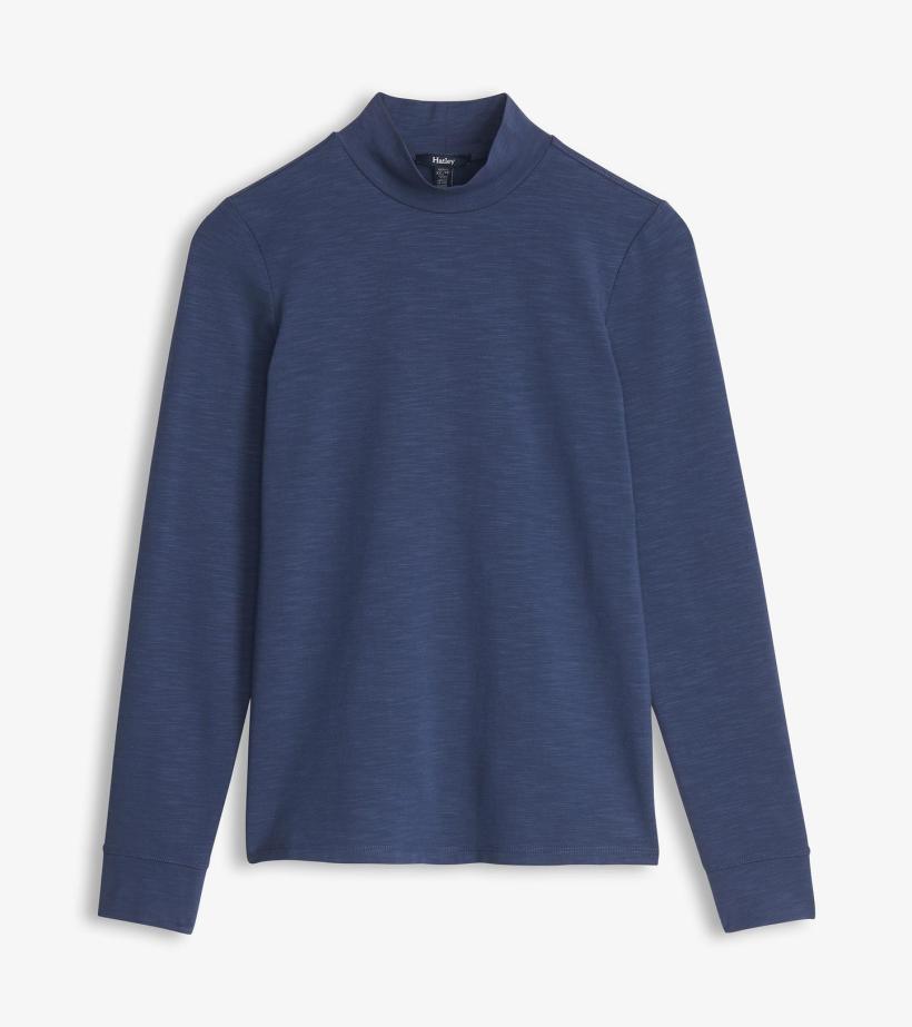 Women Mock Neck Top - Patriot Blue | Hatley Tops