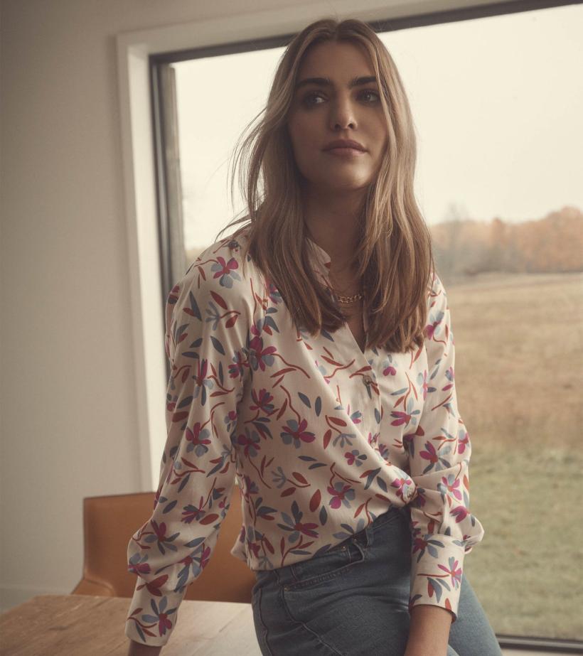 Women Olivia Blouse - Deconstructed Floral | Hatley Tops