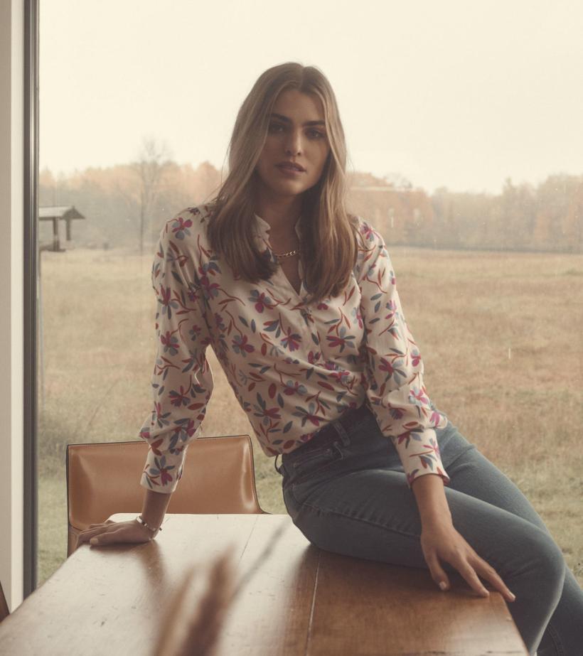 Women Olivia Blouse - Deconstructed Floral | Hatley Tops