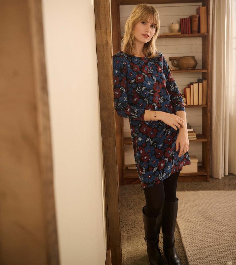 Women Olivia Dress - Textured Floral | Hatley Dresses