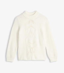 Women Petal Cable Sweater - Winter White | Hatley Sweaters