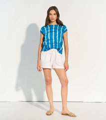Women Piper Knit Tee - Mykonos Blue | Hatley Tops