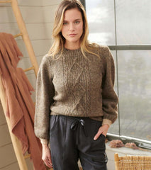Women Piper Sweater - Bear Cub | Hatley Sweaters