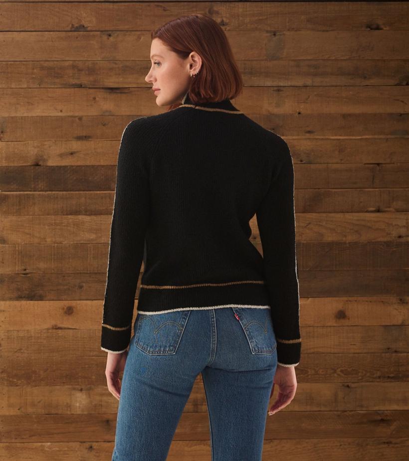 Women Raglan Pullover - Black | Hatley Sweaters