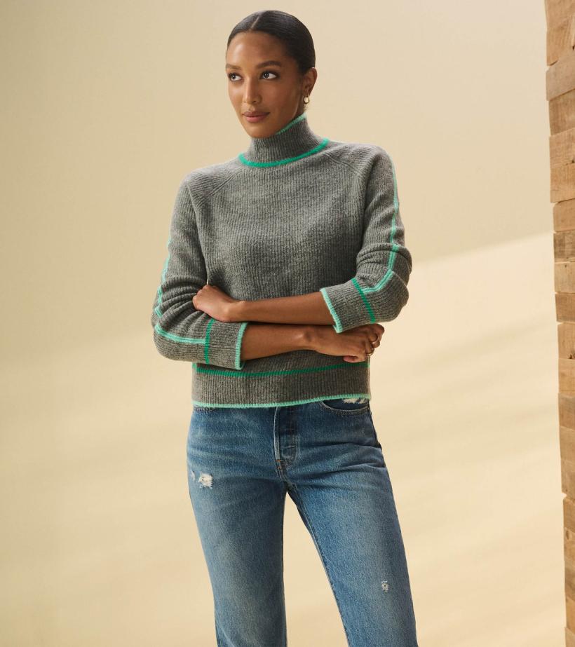 Women Raglan Pullover - Charcoal Heather | Hatley Sweaters