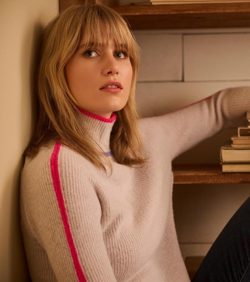 Women Raglan Pullover - Pale Snow Melange | Hatley Sweaters
