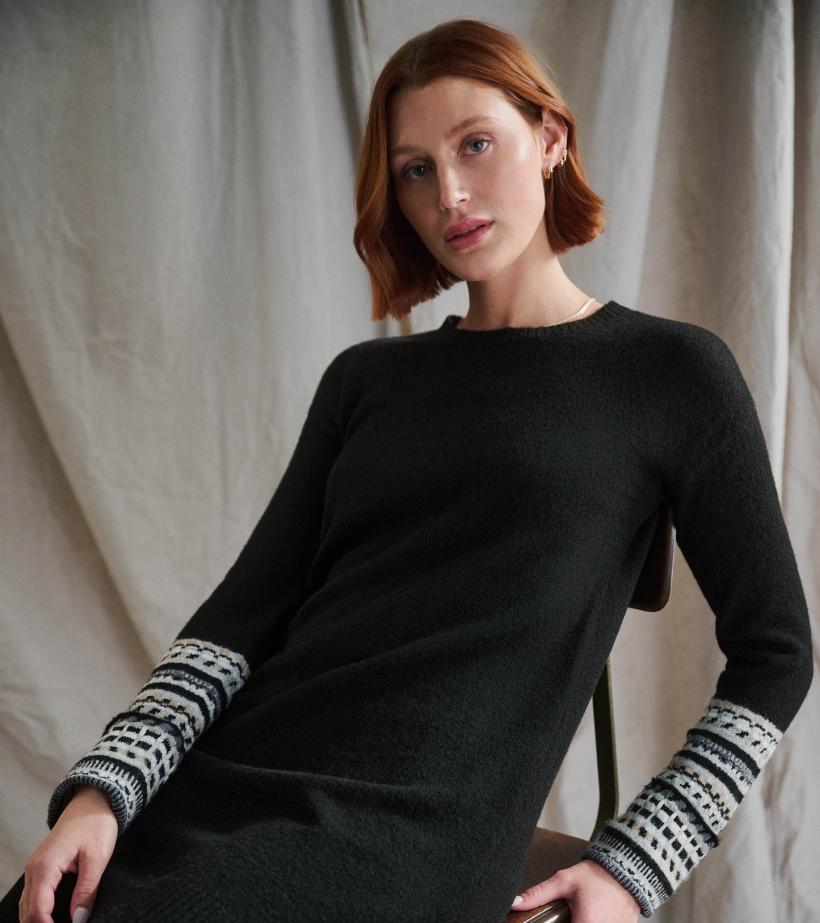 Women Sadie Sweater Dress - Black | Hatley Dresses