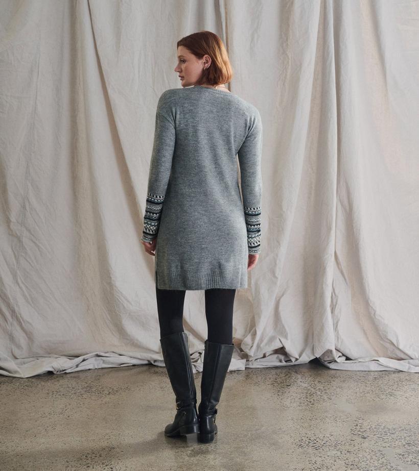 Women Sadie Sweater Dress - Charcoal Heather | Hatley Dresses