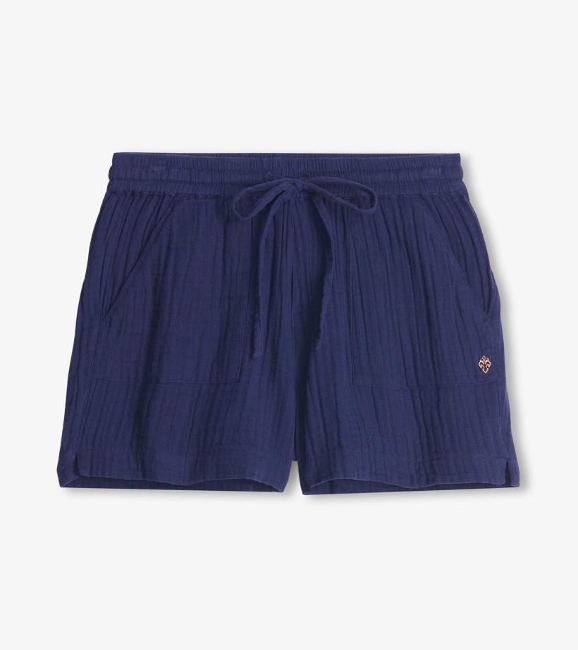 Women Santorini Shorts - Navy Gauze | Hatley Bottoms