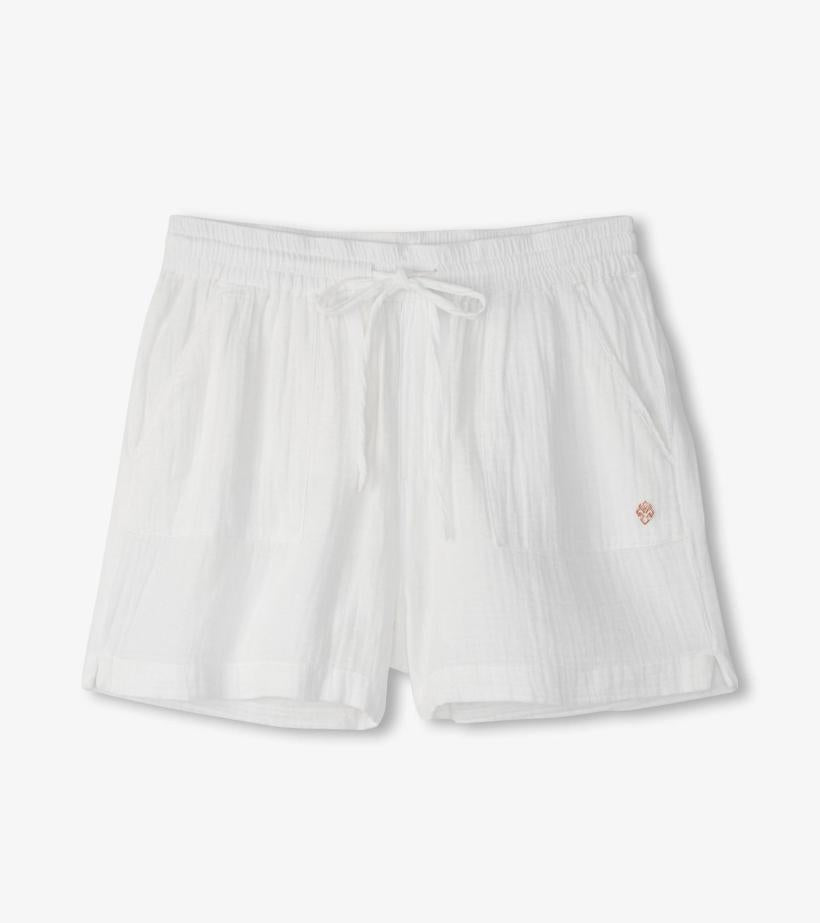 Women Santorini Shorts - White Gauze | Hatley Bottoms