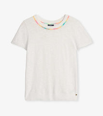 Women Simone Knit Tee - White | Hatley Tops