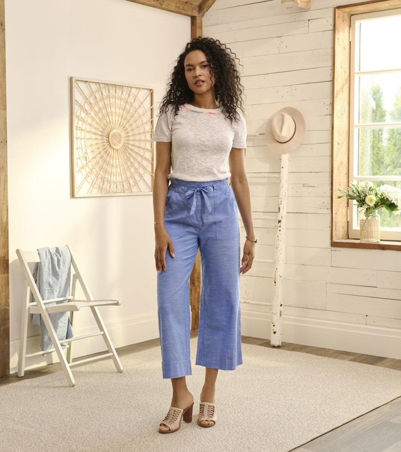 Women Simone Knit Tee - White | Hatley Tops