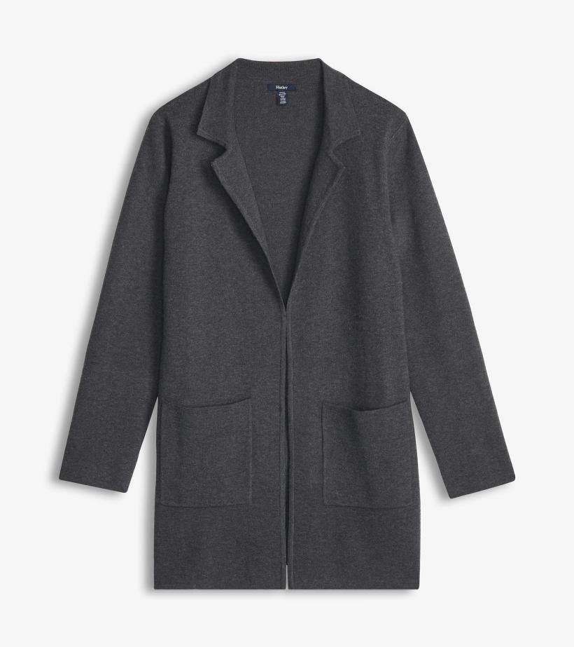 Women Sweater Blazer - Charcoal Grey | Hatley Sweaters